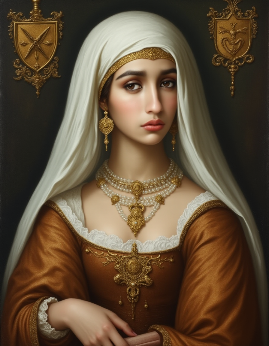 Княгиня Гальшка Острожская (портрет выполнен с помощью нейросети)