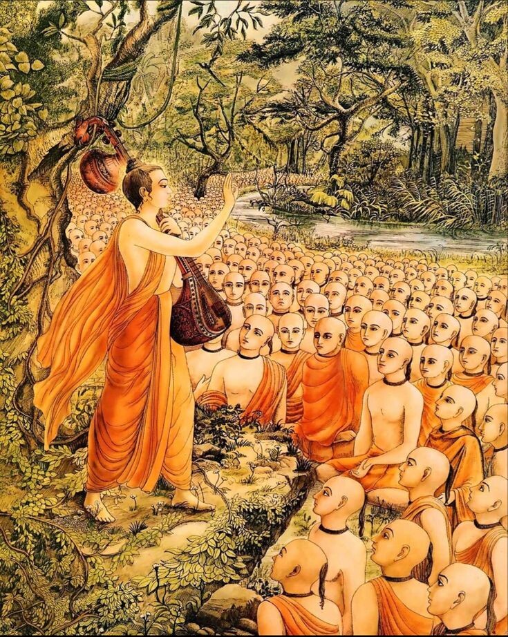 Нарада муни наставляет учеников.
