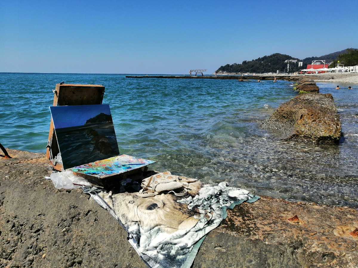 Фото автора. Пишу свою любимую Хосту.