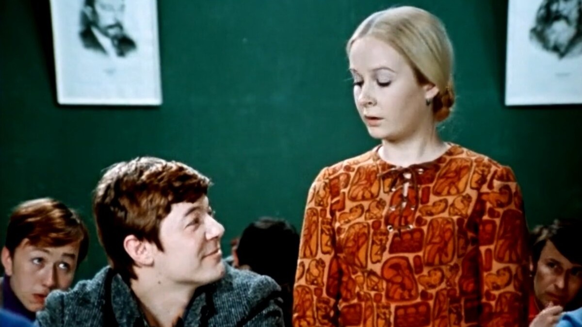 Кадр из фильма «Большая перемена», 1973 год, режиссер Алексей Коренев