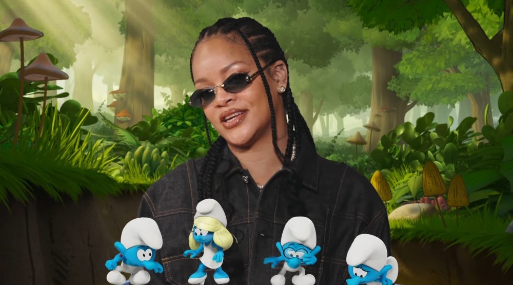     Рианна, кадр из трейлера фильма «Смурфики в кино» (2025)