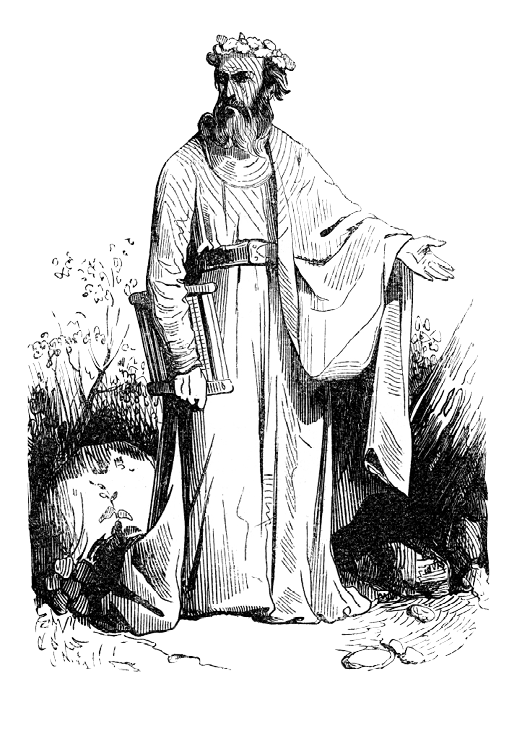 Друид. Гравюра. 1837

