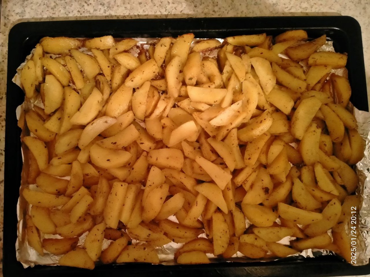 Готовая картошка. Фотография автора