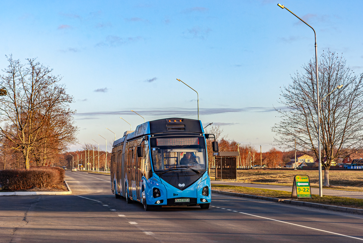 Электробус БКМ Е433 в Микашевичах, фото СТТС, автор Nai