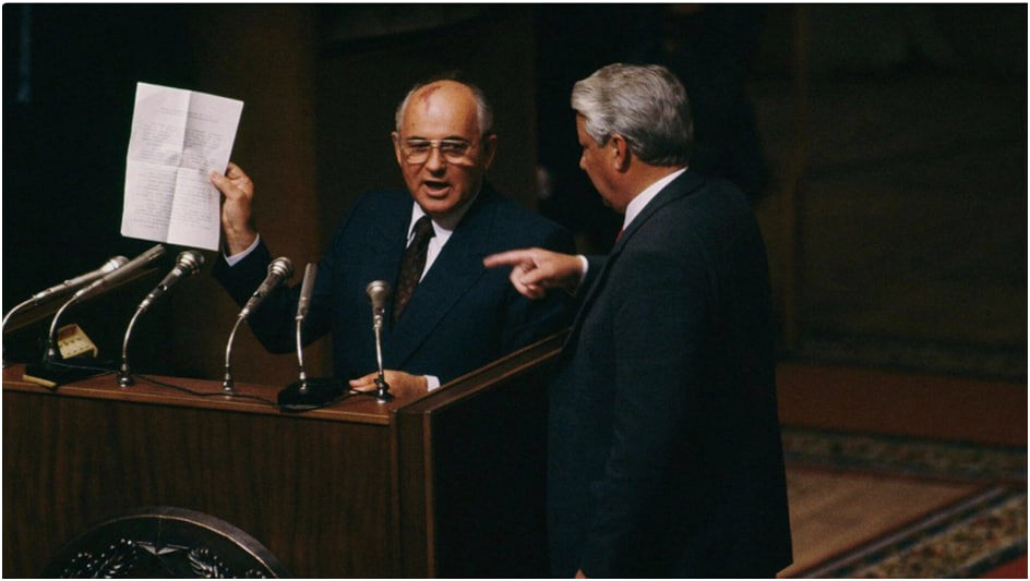 Горбачев и Ельцин.