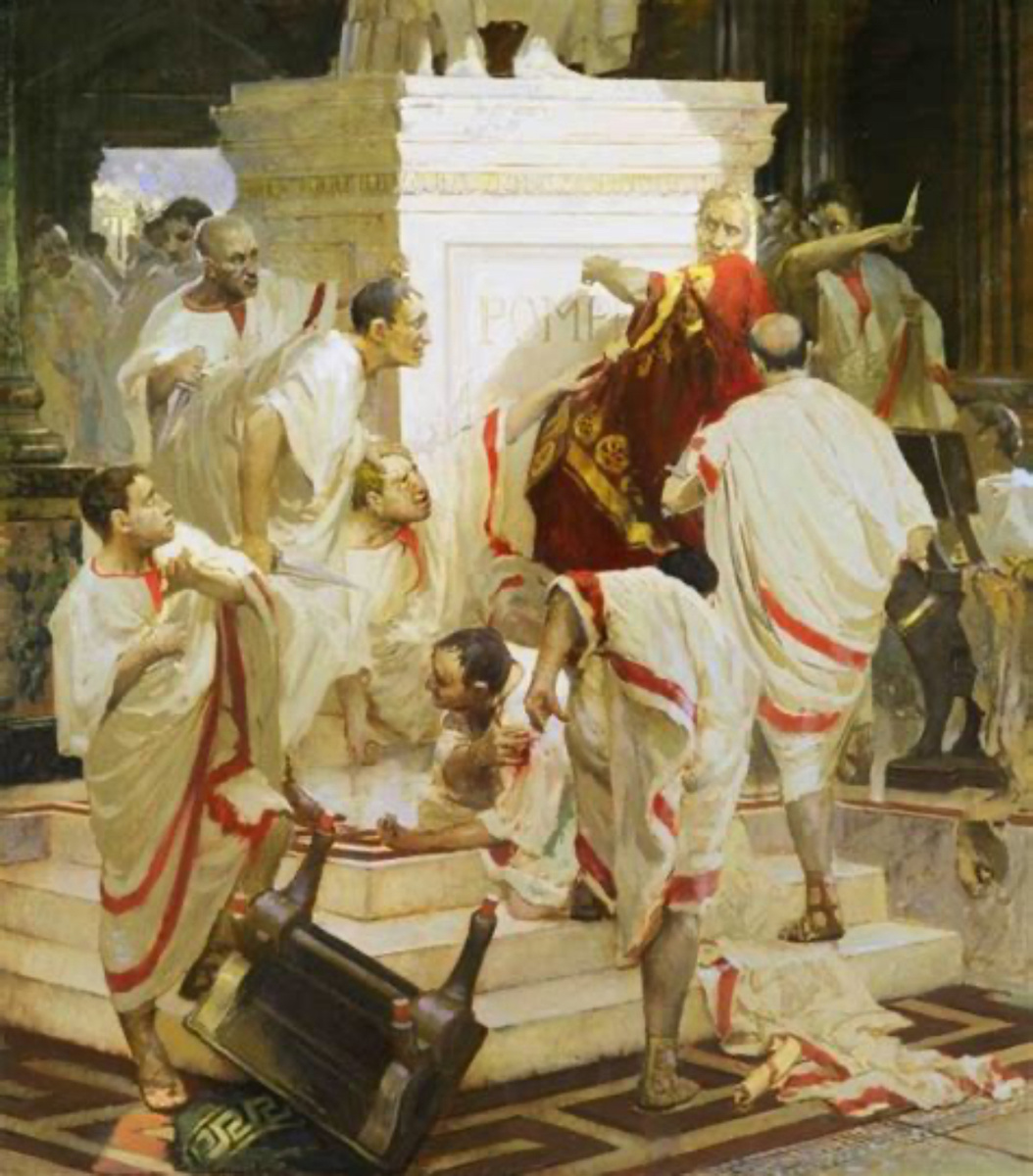 «Смерть Юлия Цезаря» — картина Винченцо Камуччини, около 1804–1805 годов. Взято из Яндекс Изображения.