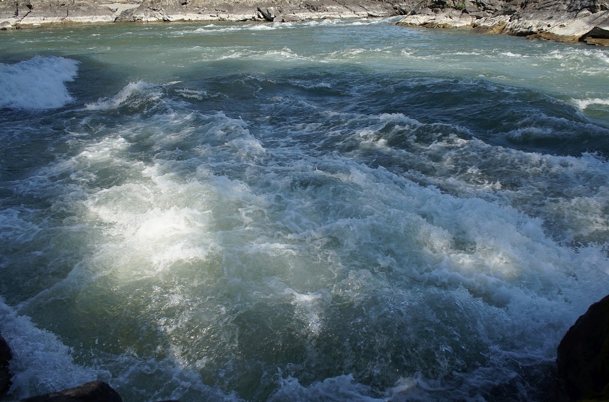 Айский порог прямо у отеля, фото автора