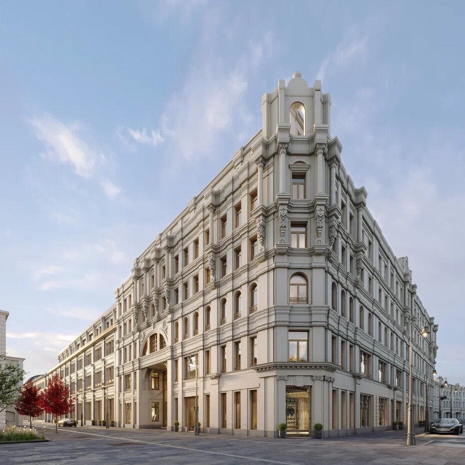  Внешний вид нового элитного жилого комплекса класса De Luxe, квартиры, пентхаусы и таунхаусы трофейного класса.