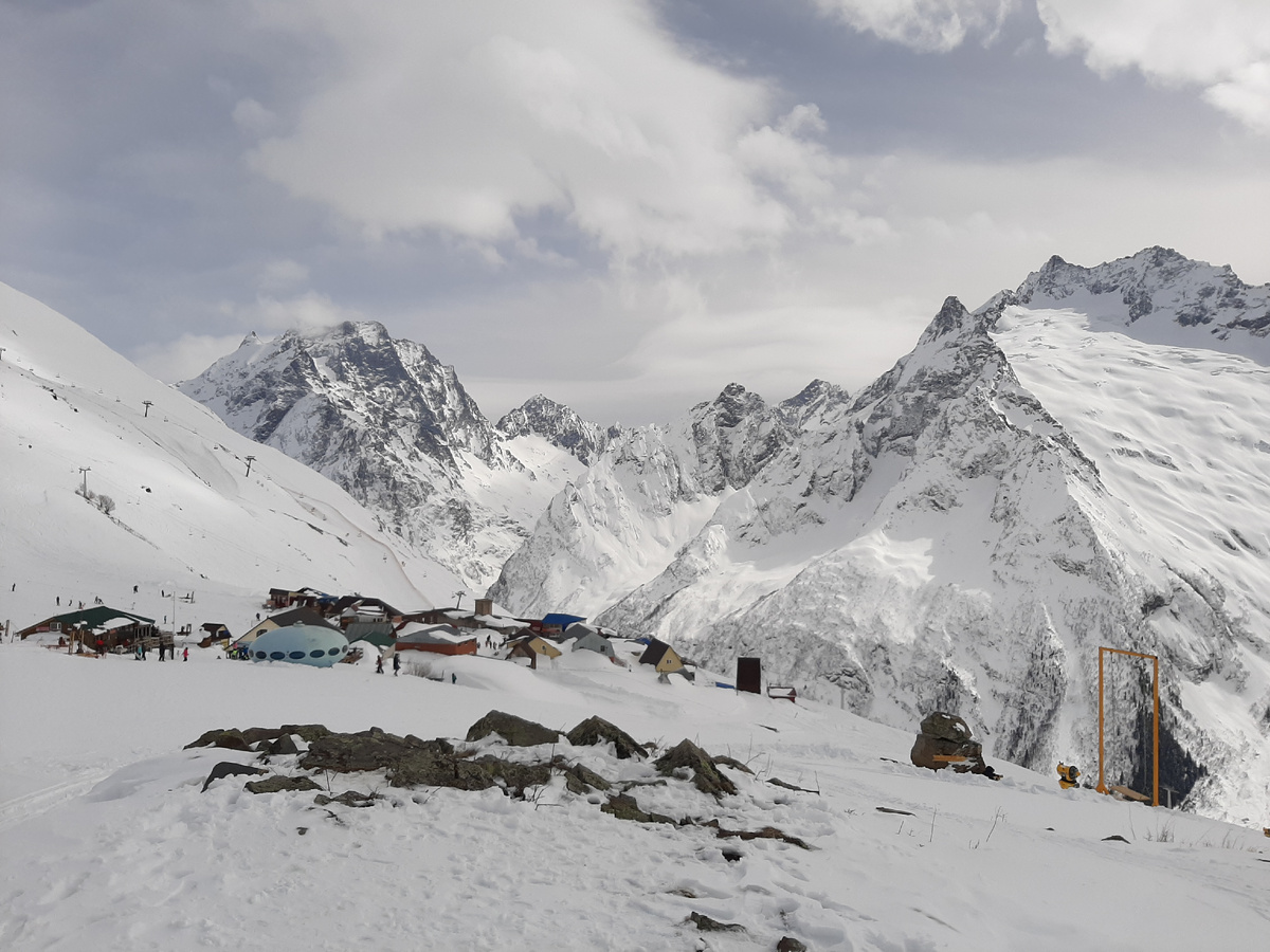 Домбай. Традиционные покатушки