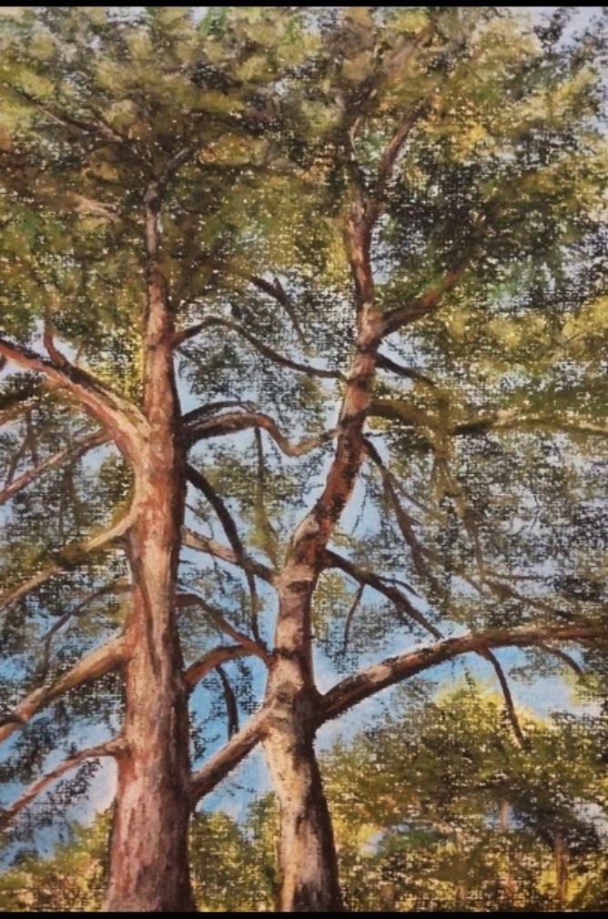 Вверх. Картина художницы Марины Сатиной 