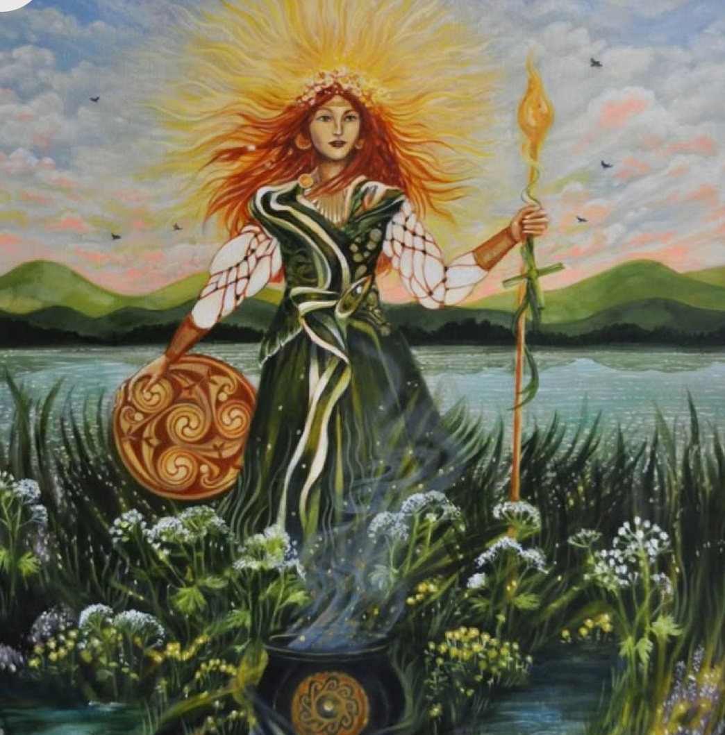 Богиня Бригита - в кельтской мифологии дающая жизнь.