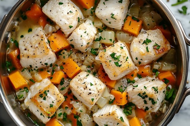    Рецепт для похудения: минтай с рисом и овощами. Едим — и килограммы уходят