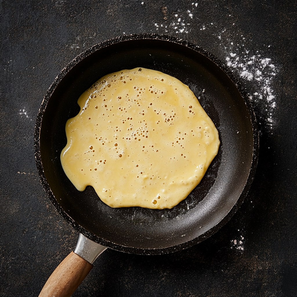 Жарим блины.