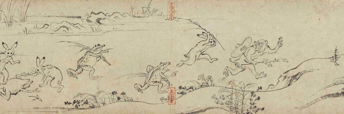  Прообраз манги - рисованная юмористическая история про животных