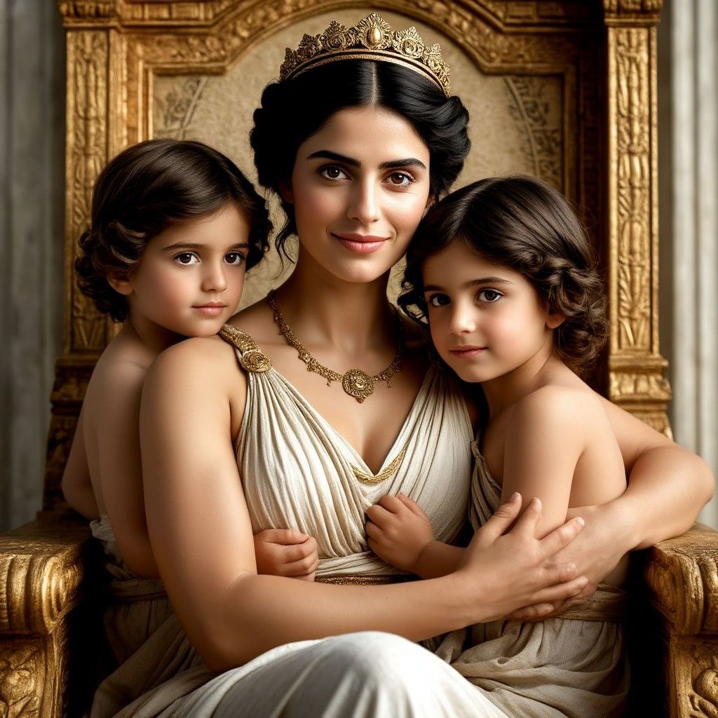 Гера с детьми (нейросеть)