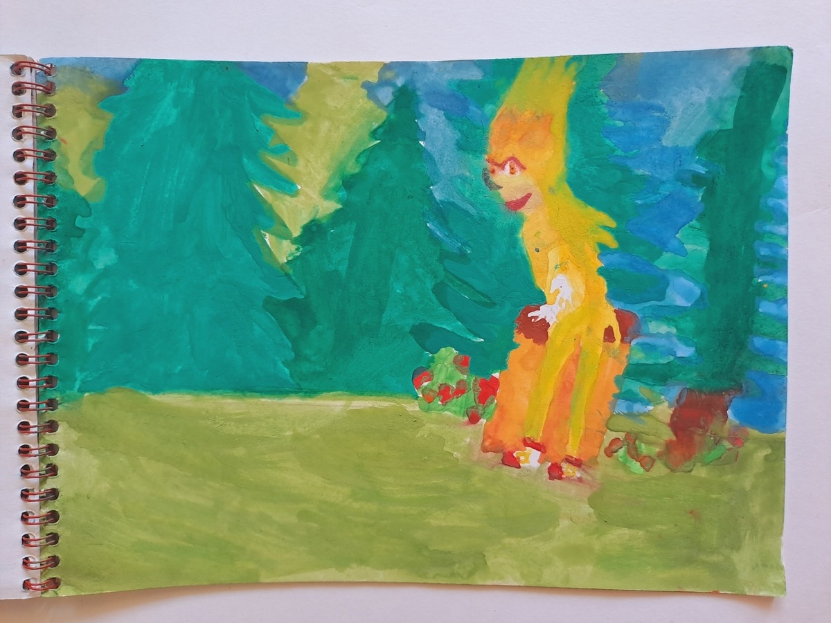 Ориби Каммпирр - Сюжеты любимых мультфильмов (рисунки), Соник Х (Супер Соник) © Copyright: Ориби Каммпирр