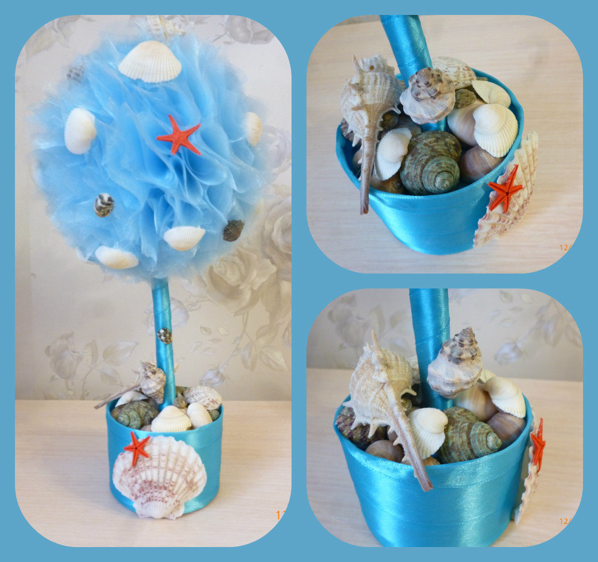 Топиарий в морском стиле. В наличии. Ждёт своего покупателя.