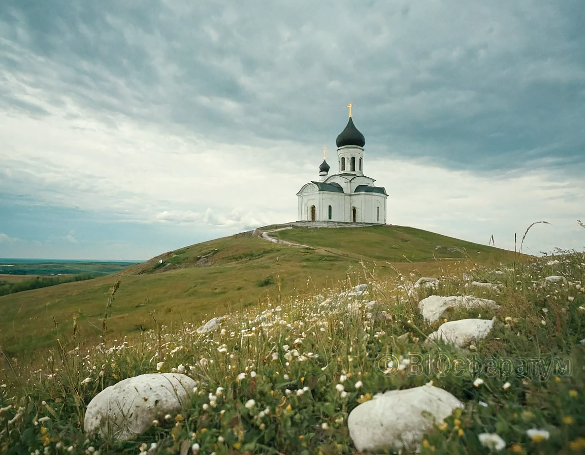 Когда-то на холме стоял храм.