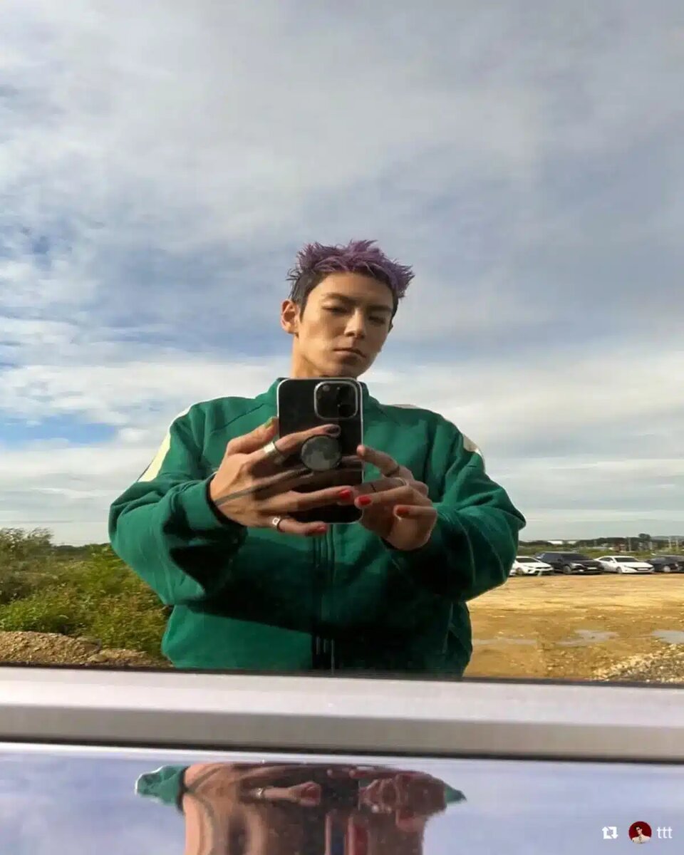 T.O.P поделился закулисными фото со съемок "Игры в кальмара 2" в образе Таноса -