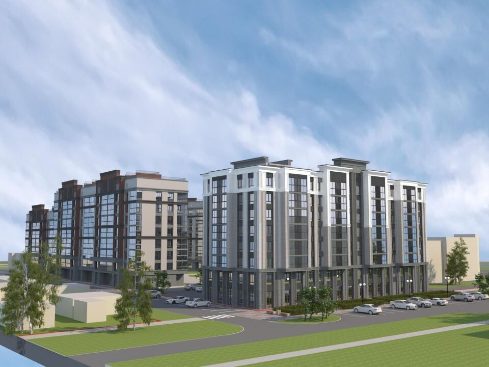    Визуализация проекта застройки участка между улицами Молодежной и Коммунальной и бульваром 9 Января. Источник: Виталий Барабаш