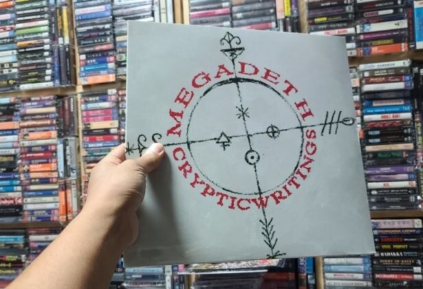 Английский виниловый выпуск альбома Megadeth "Cryptic Writings", 1997 г.