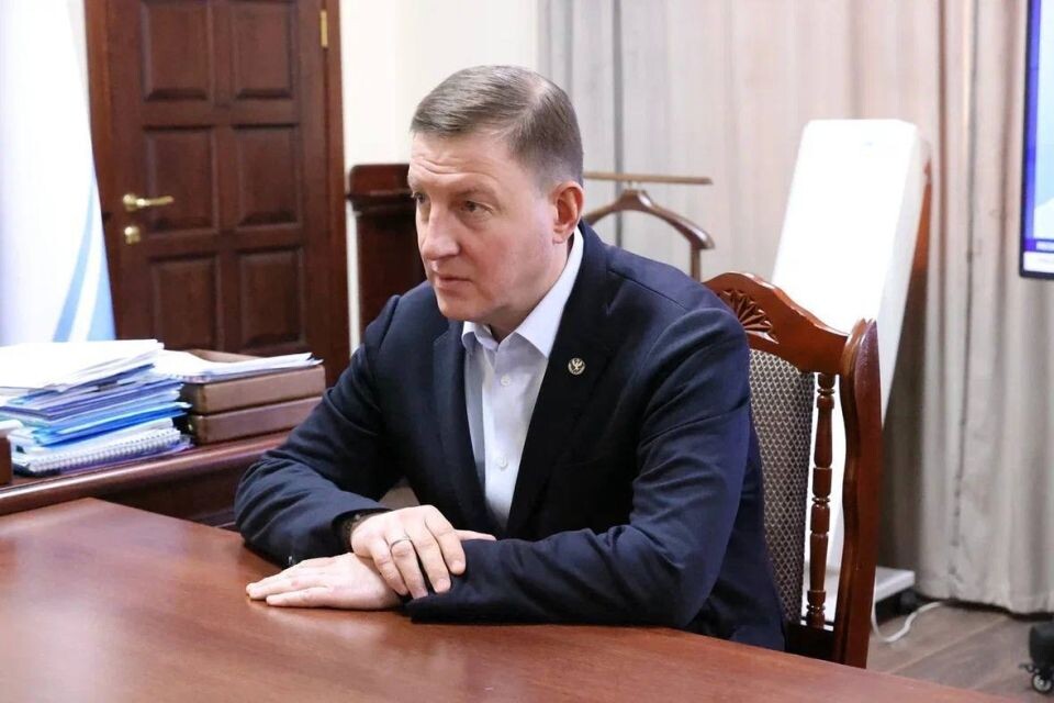    Встреча депутата Госдумы Владимира Шаманова и Андрея Турчака. Источник: Телеграм-канал главы Республики Алтай Андрея Турчака