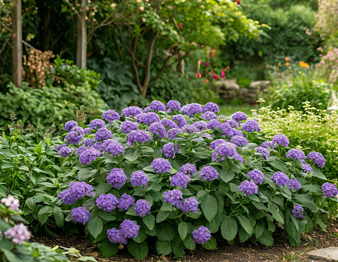 Гелиотроп, изображение сгенерировано нейросетью