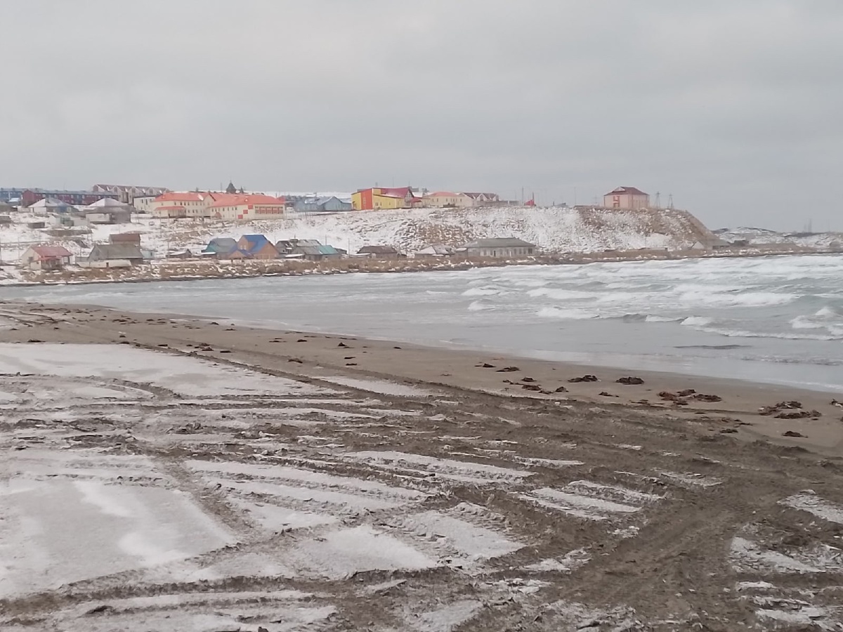 Село Никольское-единственный населённый пункт в Алеутском национальном округе. Фото автора. 