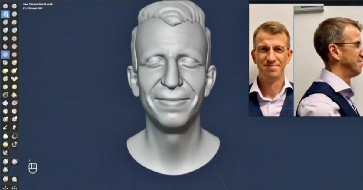 Работа над 3D-моделью в специальной программе 