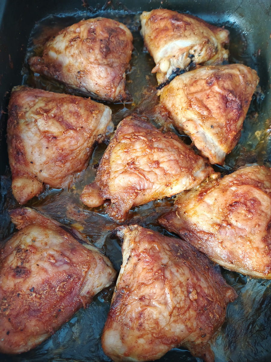 Бёдра куриные в духовке.