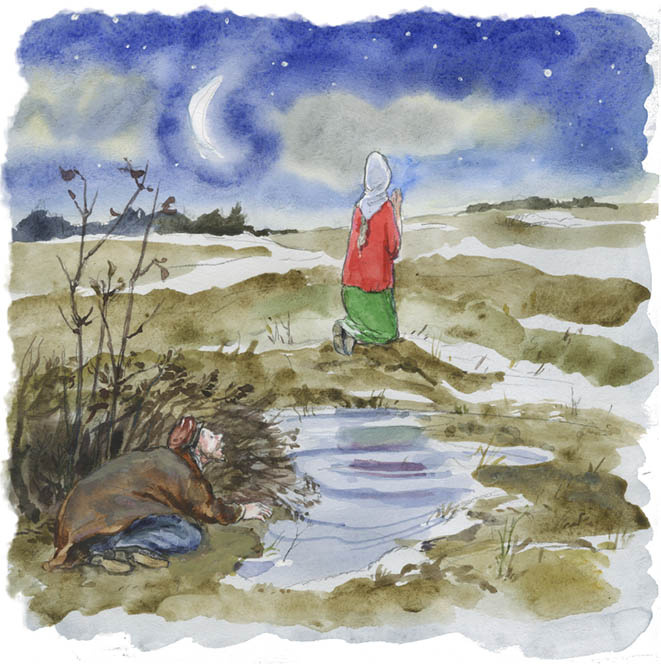 Иллюстрация из книги «Житие блаженной Ксении Петербургской»