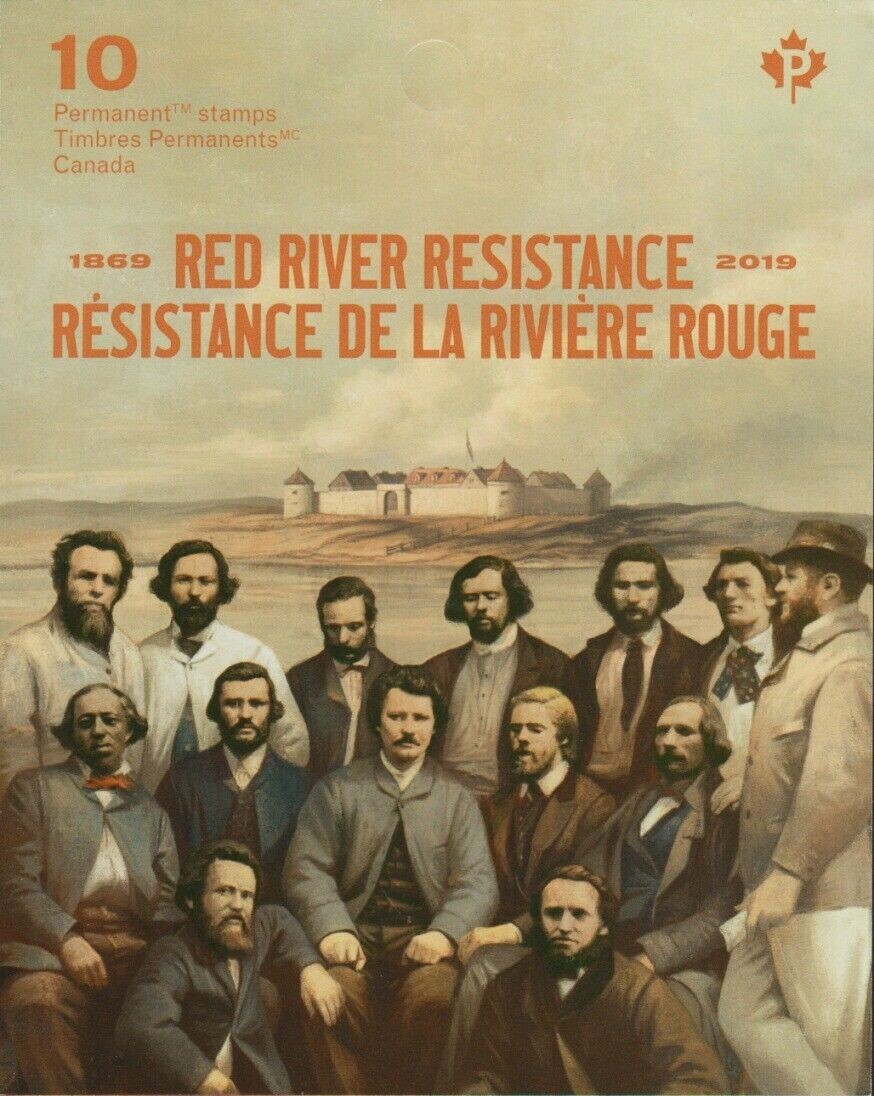 Руководители восстания на Красной реке (Луи Риэль сидит в центре)