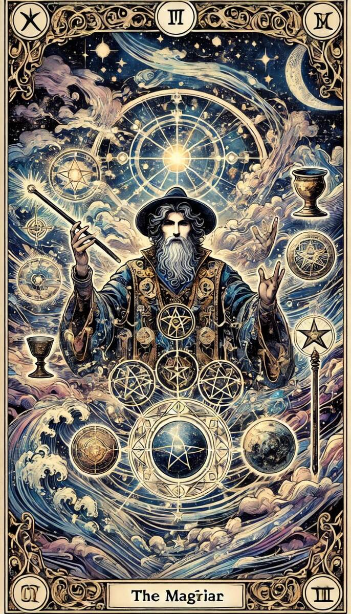 1 аркан Таро Маг