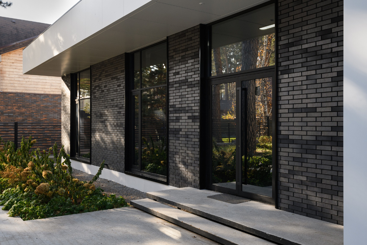 Фасад из клинкерного кирпича