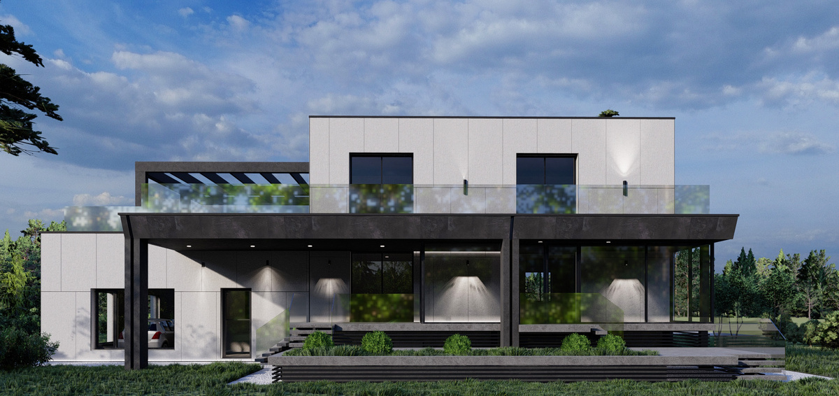 Фасад из керамогранита