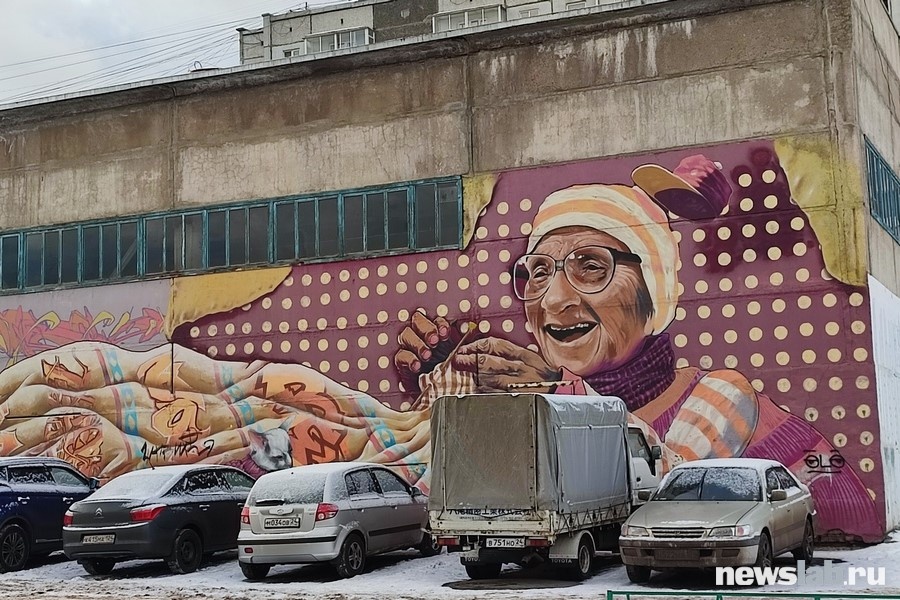 «Уже много лет насосную станцию в нашем районе украшает необычное граффити»