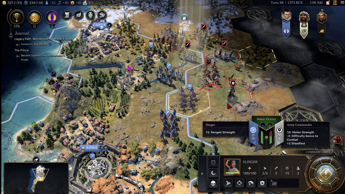 Скриншот из игры «Civilization VII»