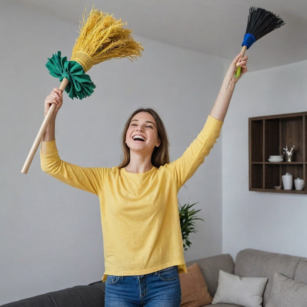 Нейросеть считает, что мы наводим порядок именно с таким выражением лица