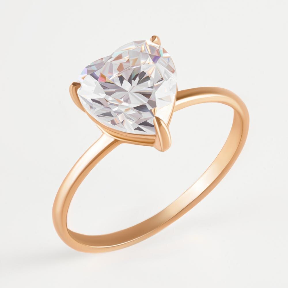 Помолвочное кольцо из красного золота с фианитом
Liberty
Код: 000-377670