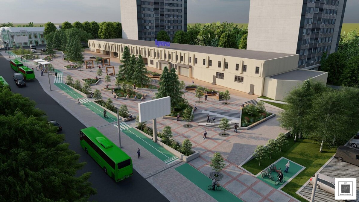    Архитекторы предложили проект благоустройства территории на улице Дзержинского