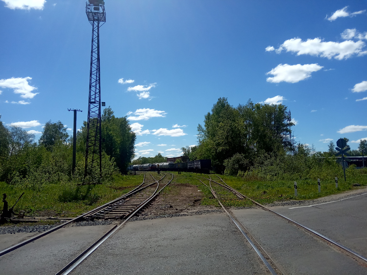 Ст. Рошаль. Вид с переезда.