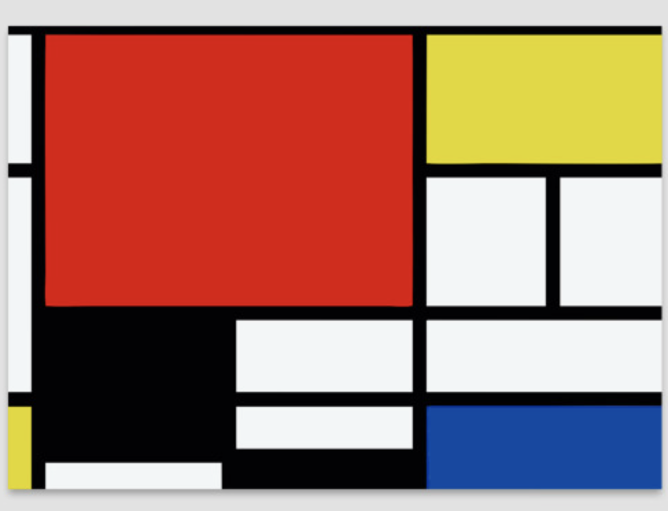 «Композиция с красным, синим и жёлтым» (Пит Мондриан)