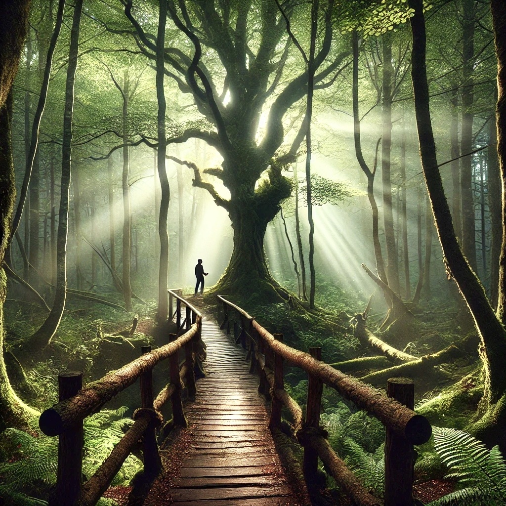 Князь Андрей, который осознал, что дуб изменился, а вместе с ним — и его взгляд на жизнь. Получилось атмосферно и символично.