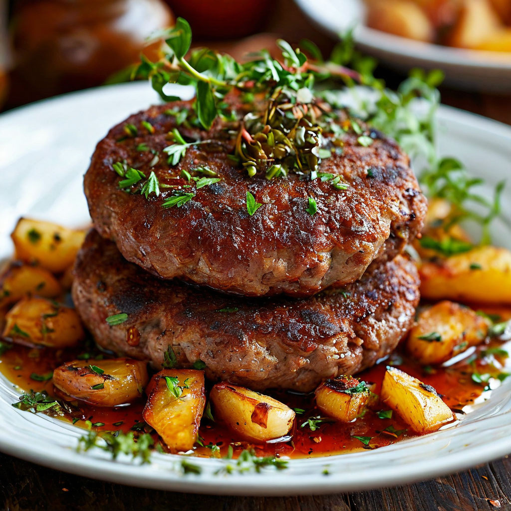 Гармоничное сочетание текстур. Котлеты из дичи обычно имеют плотную текстуру, а пастернак — более нежную и кремовую. Это создаёт интересное сочетание текстур.