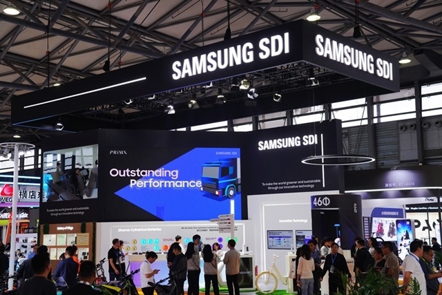 Выставочный стенд Samsung SDI на Китайской международной выставке велосипедов в Шанхае в мае прошлого года (Samsung SDI)