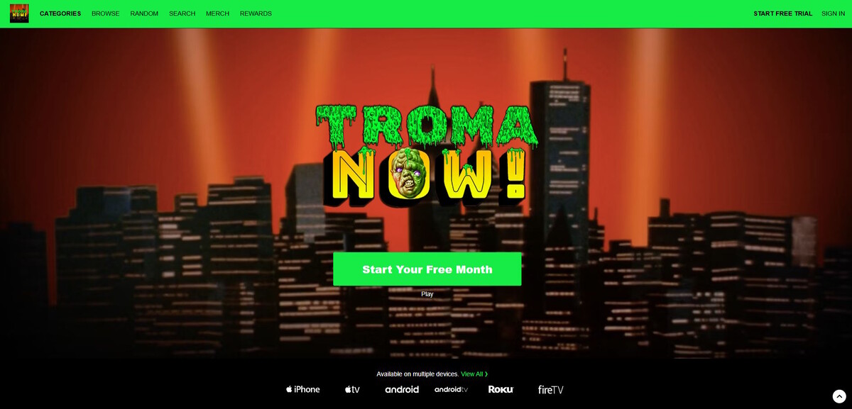 Только посмотрите на эту прелесть. Troma Now!