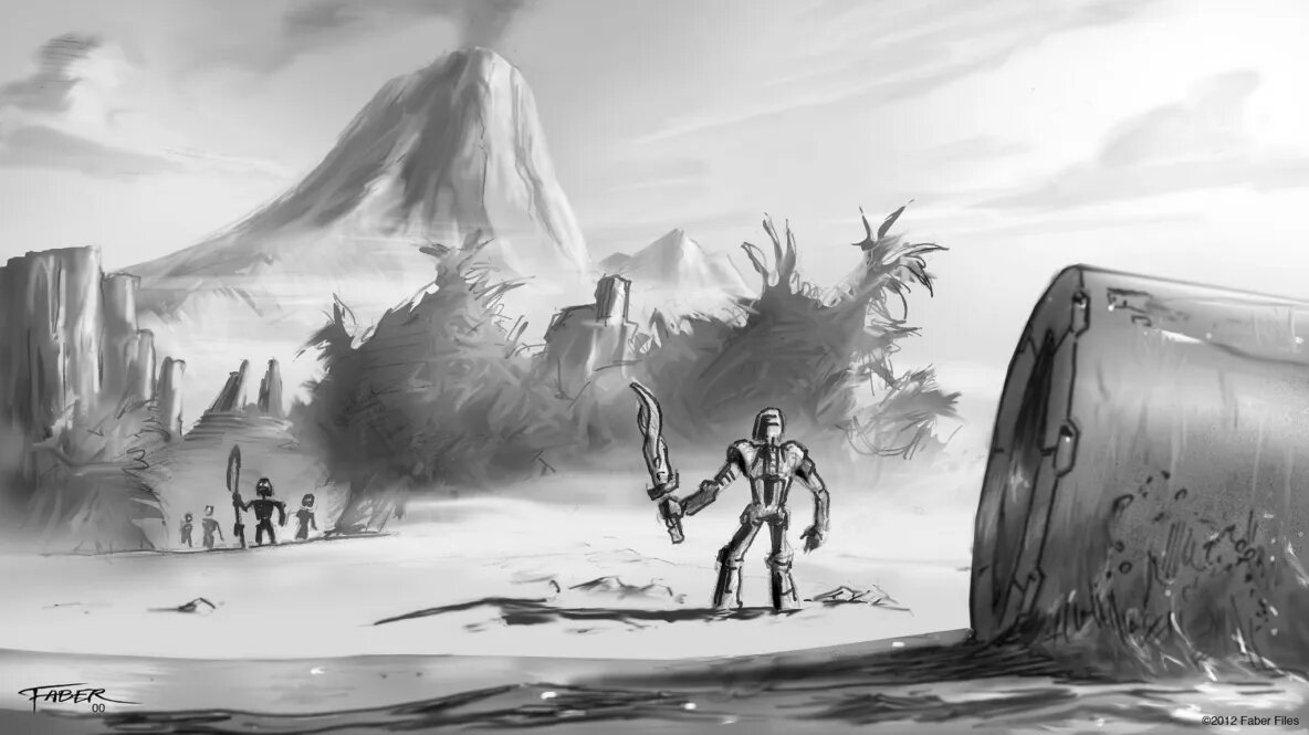 Ранний набросок мира биониклов