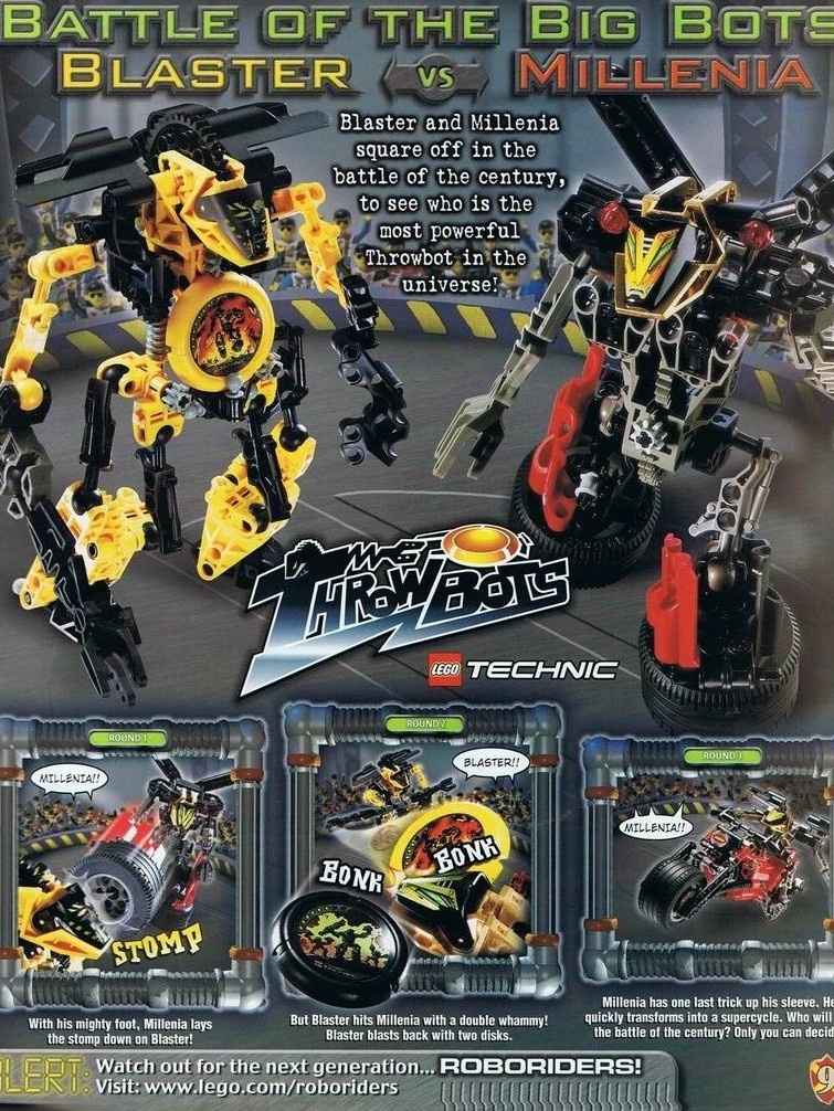 Изображения наборов Throwbots из журнала