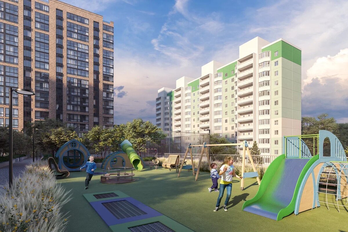 Детская площадка ЖК "Бруклин" от ГК "Хорошо"