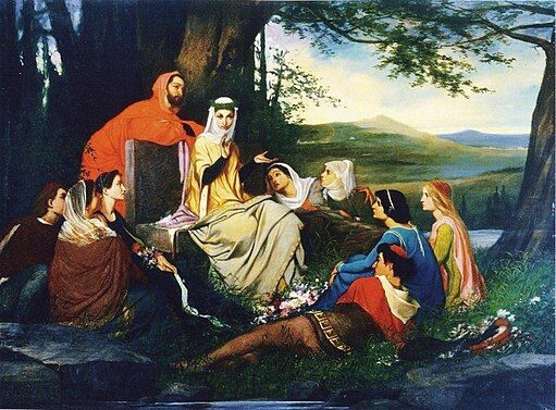 Это они, убежавшие от "черной смерти" в благодатную деревню